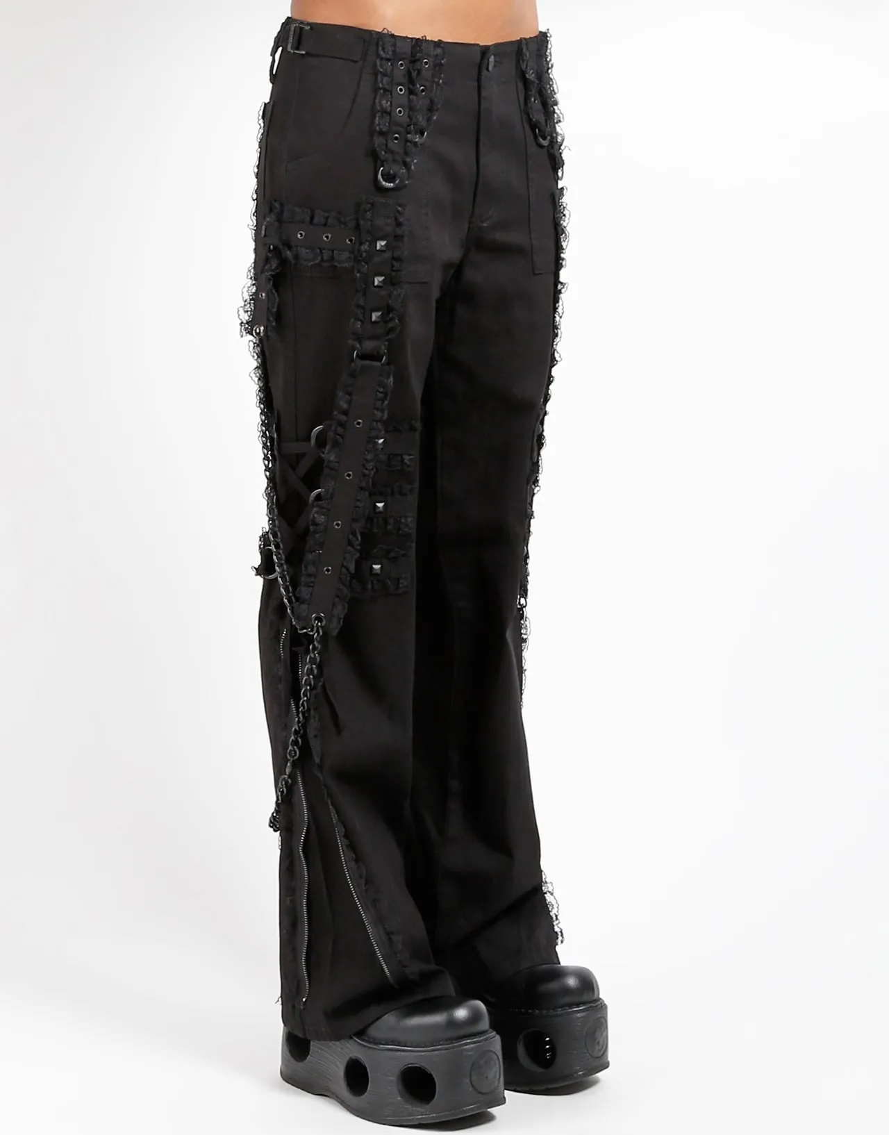 Casual Essentials Stay Dry MIDNIGHT DARK STREET CHAIN PANT BLACK