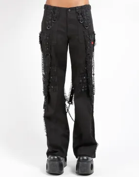 MIDNIGHT DARK STREET CHAIN PANT BLACK Tough Materials Lightweight Feel