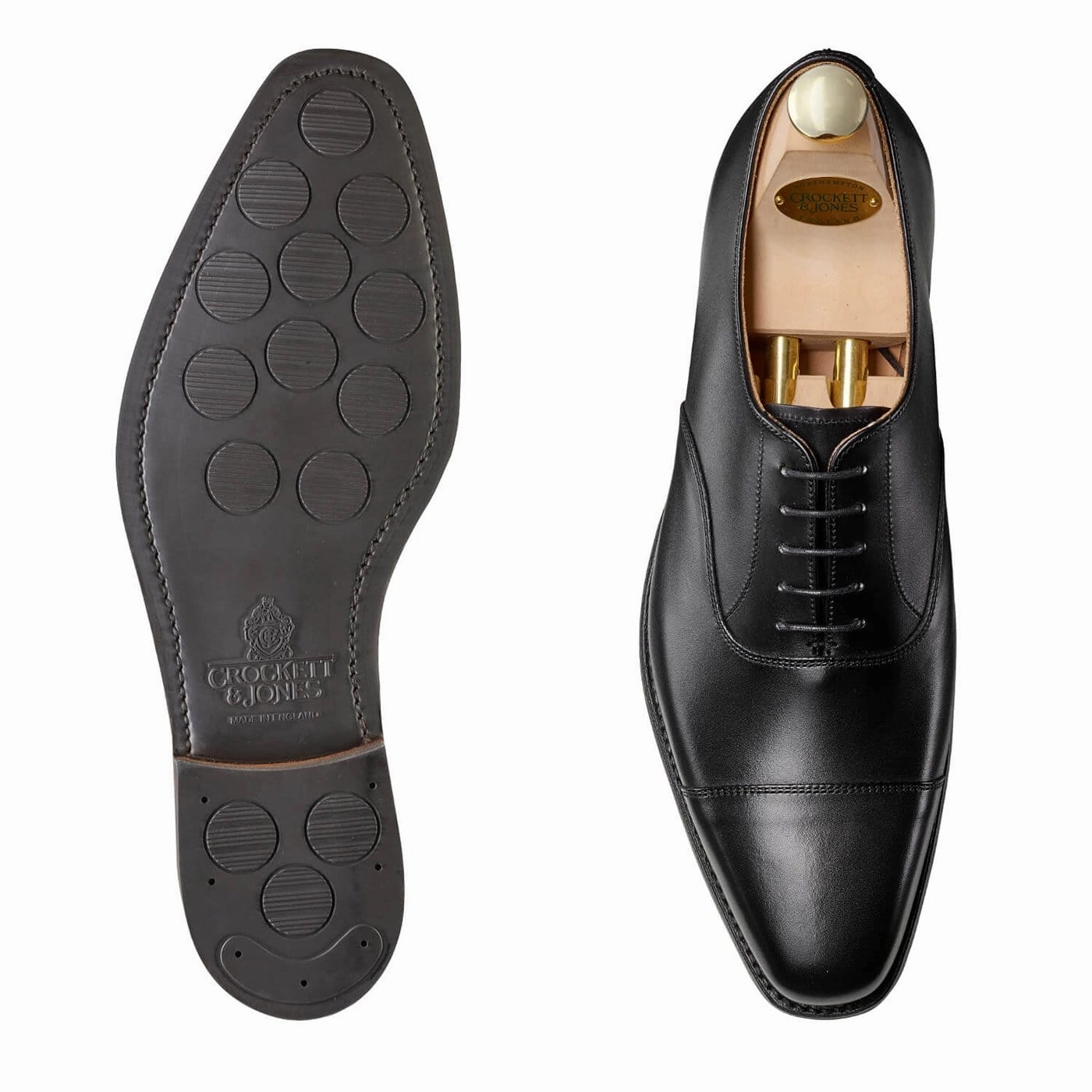 Textured Finish Corporate Staff Hallam Black Calf (City Sole)