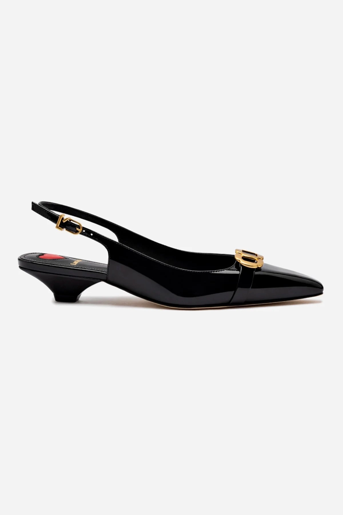 Franca Pump In Black Patent Leather Busy Path