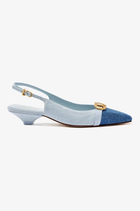 Heat Guard Breath Fresh Franca Pump In Blue Denim