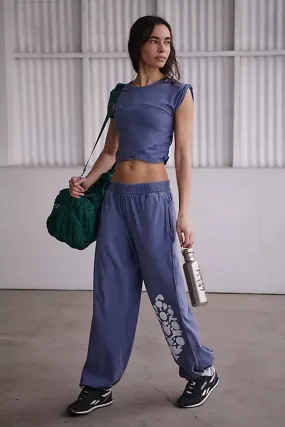 Free People Movement Logo Hot Shot Crossover Set in Shadow Combo Layered Ply Construction