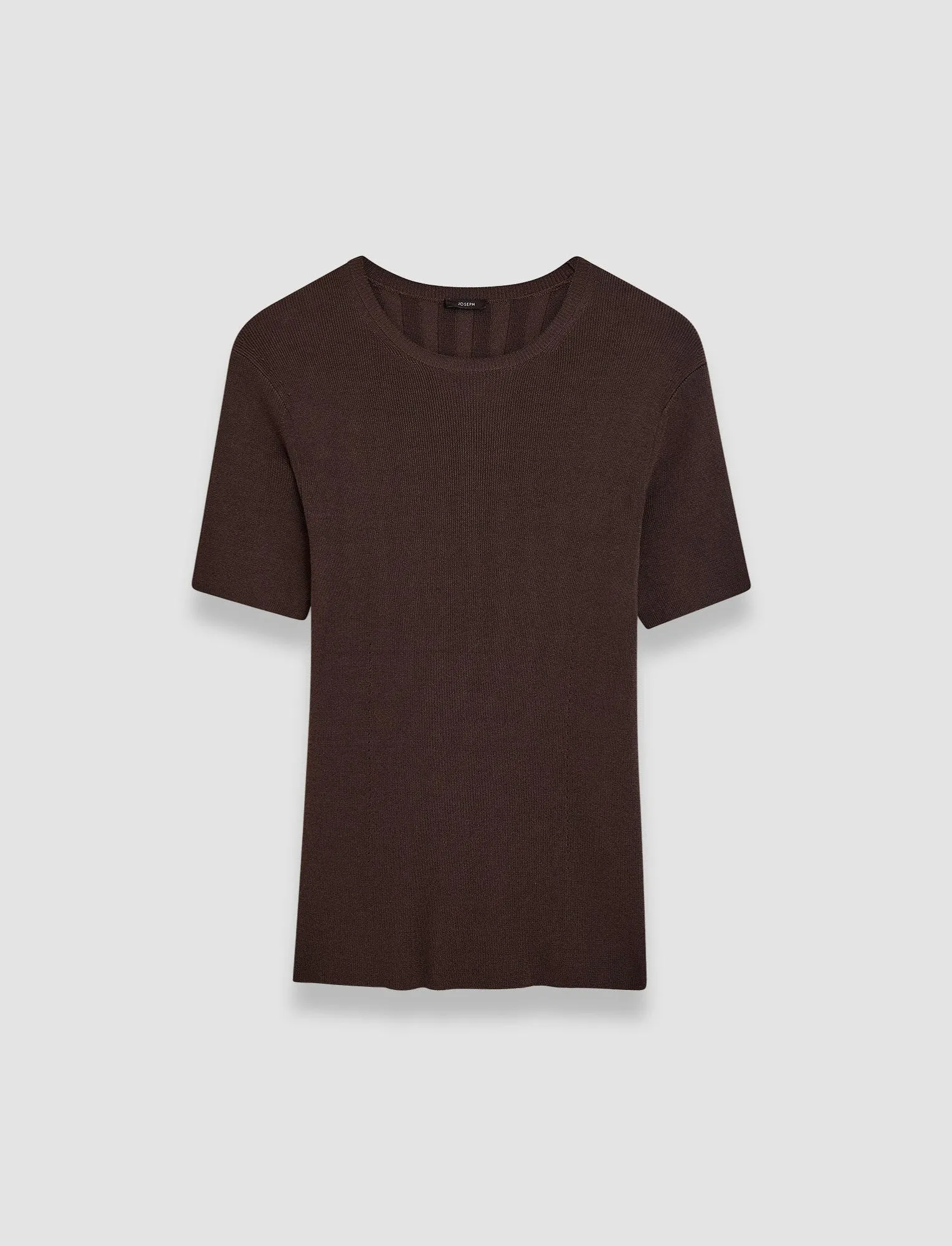 Fall Walk Satiny Rib Knit Top