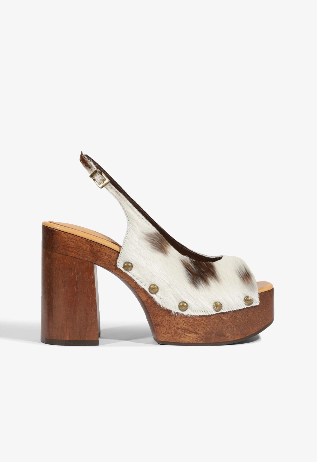 Rose Sling Calf Hair Sandal Match Easy