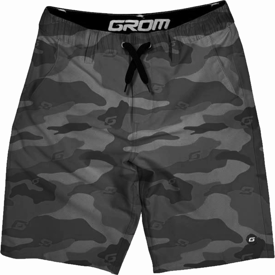 Youth Elevation Hybrid Boardshort Durable Interlock Stitch Reflective Safety Trim