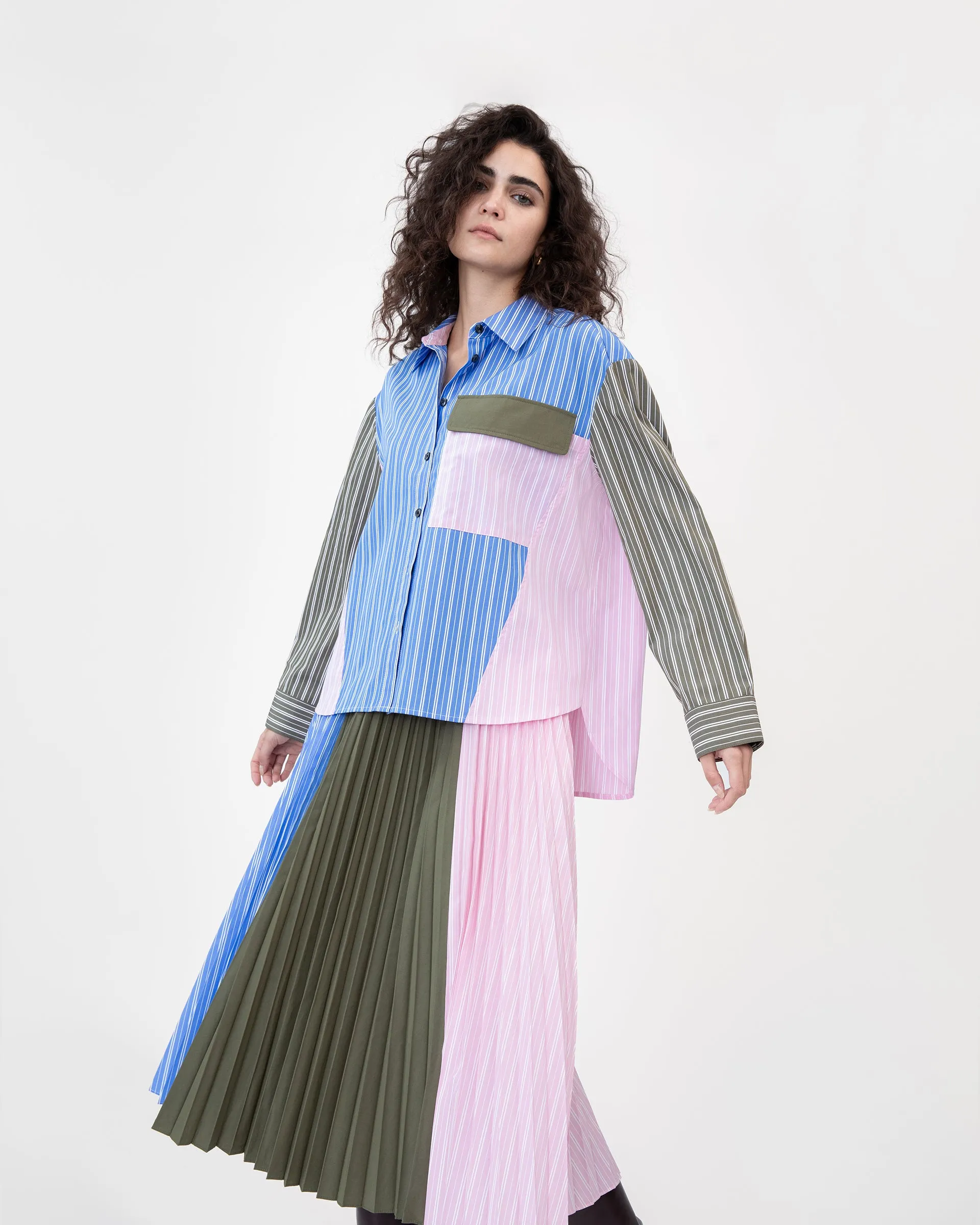 Topher Stripe Top StretchComfortDesign ReflectiveTrimDetails