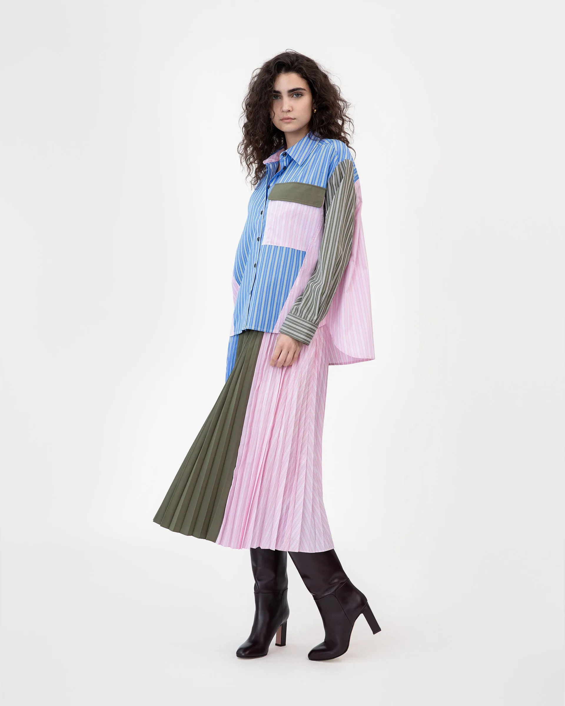 Earthy Tone Colorways AllPurpose Design Topher Stripe Top