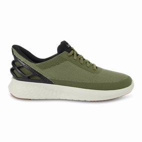 Fur Trim Eva Midsole Women's Athens - Olive Green