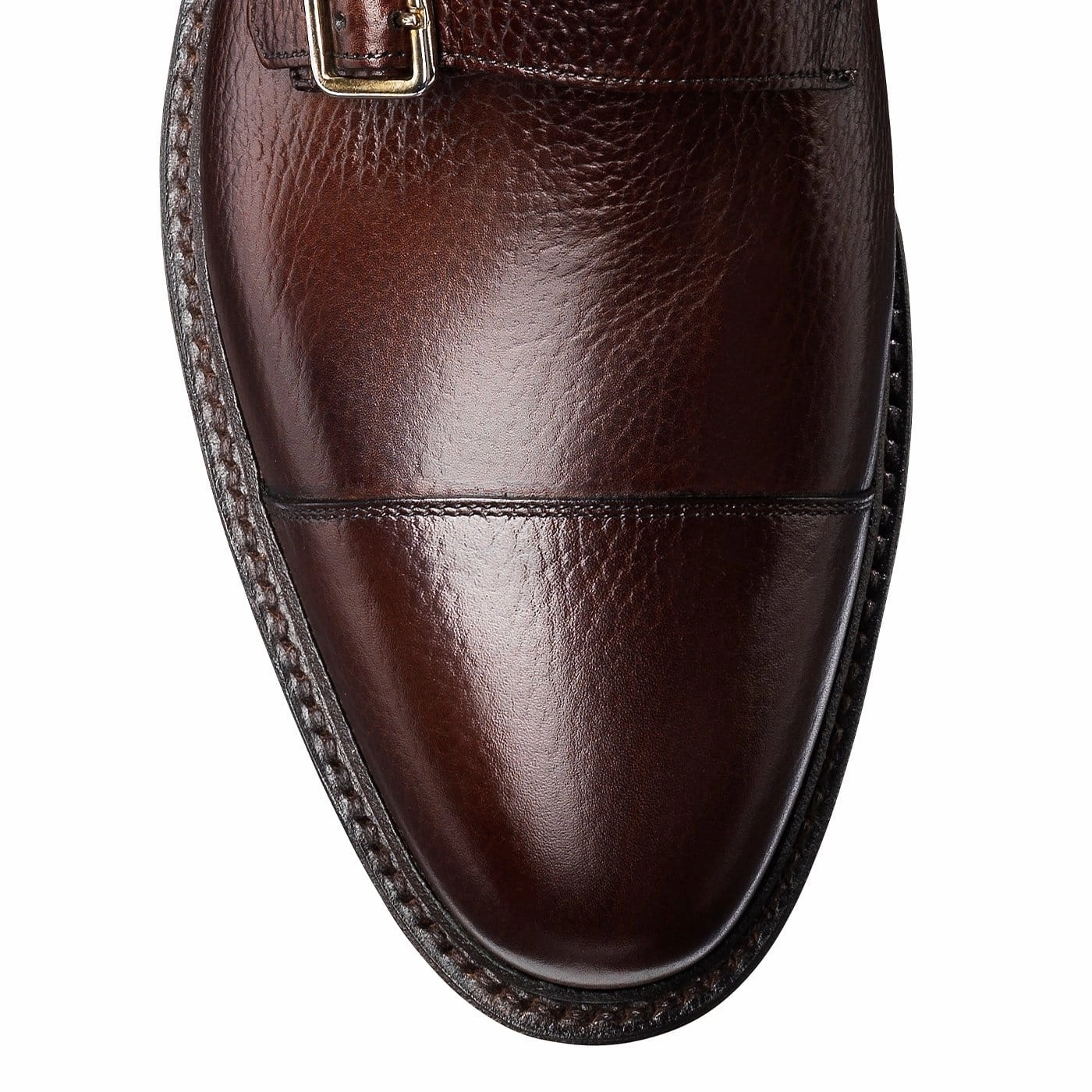 Harrogate Dark Brown Country Calf Grain Genuine Leather Upper