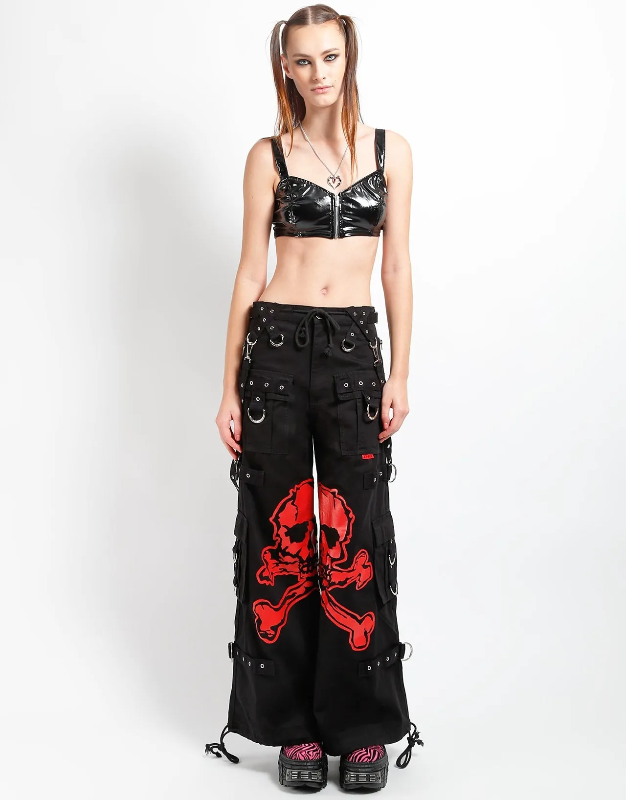 MEGA SKULL PANT RED Effortless Layer
