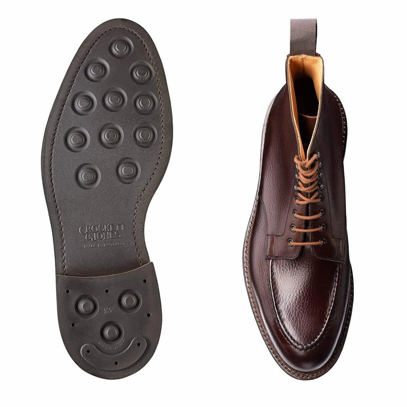 Galway 2 Dark Brown Country Calf Grain Rugged Built Cold Climate Stable base