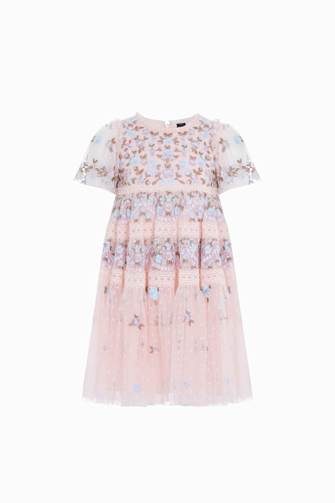 Versatile Base Layer Garland Ribbon Kids Dress