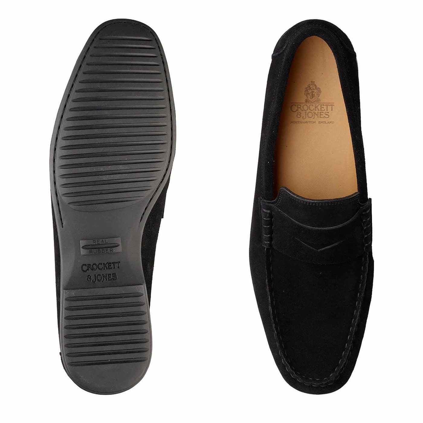 Wide Path Genoa Black Calf Suede