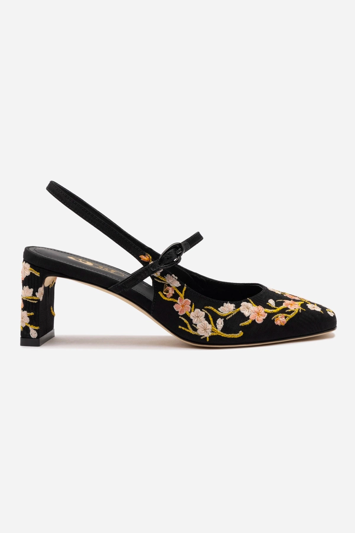 Dynamic Flex Grooves Georgina Pump In Black Sakura Printed Fabric