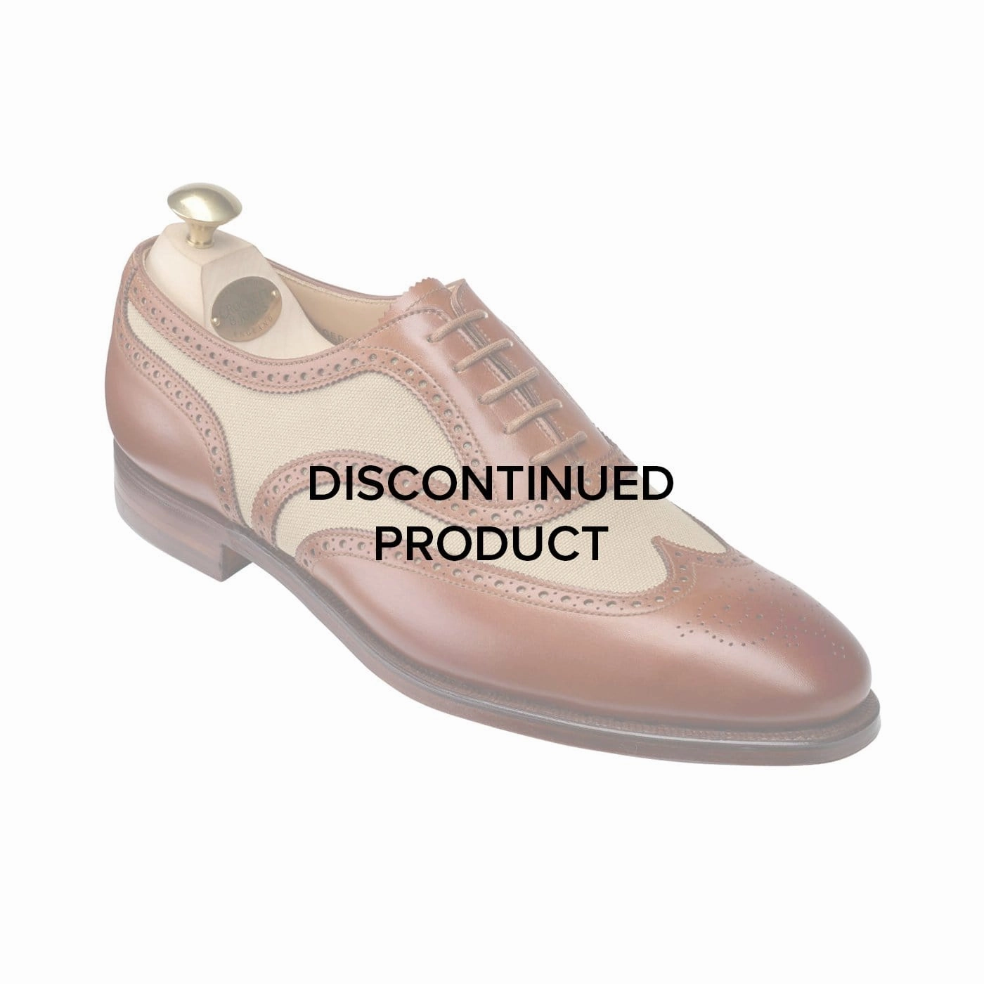 Gerrard 4 Mahogany Calf & Stone Canvas Cushioned Support Style Enthusiast