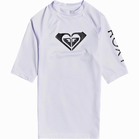 Bonded Seam Technique Girls' Whole Hearted Short Sleeve Rashguard