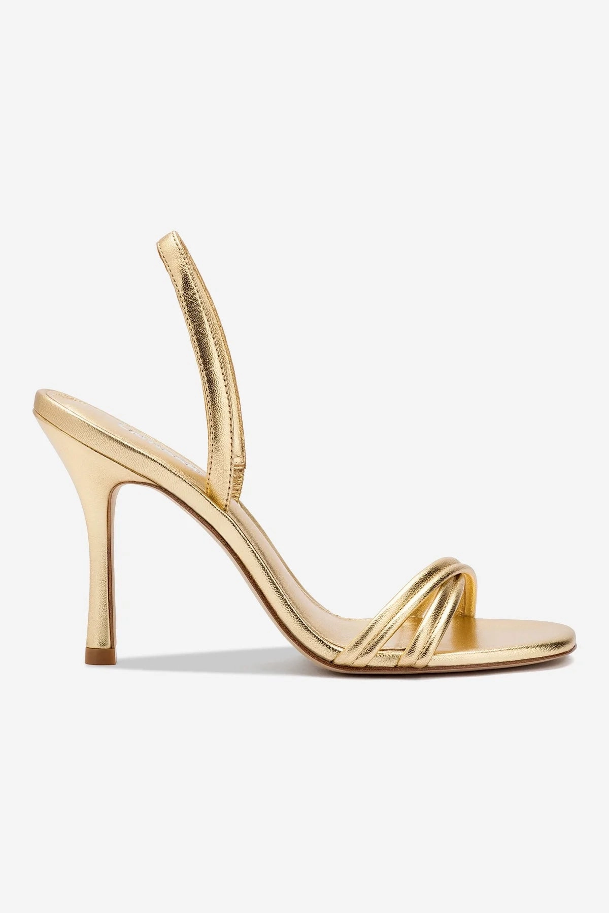Annie Sandal In Gold Metallic Leather Body Balance Wide fit