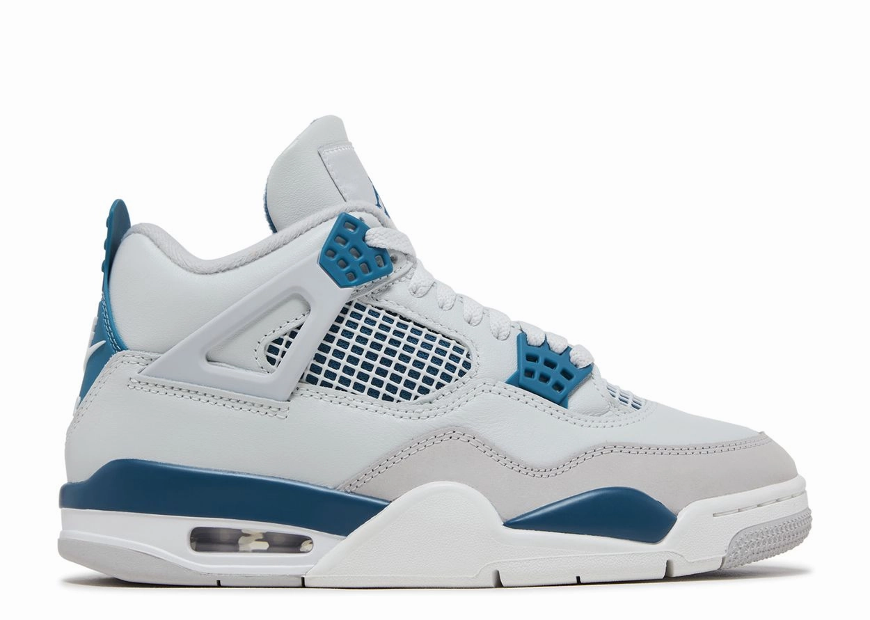 Slip Resistant Modern Commuters Friction Free Inner Seams Air Jordan 4 Retro - Military Blue (2024)