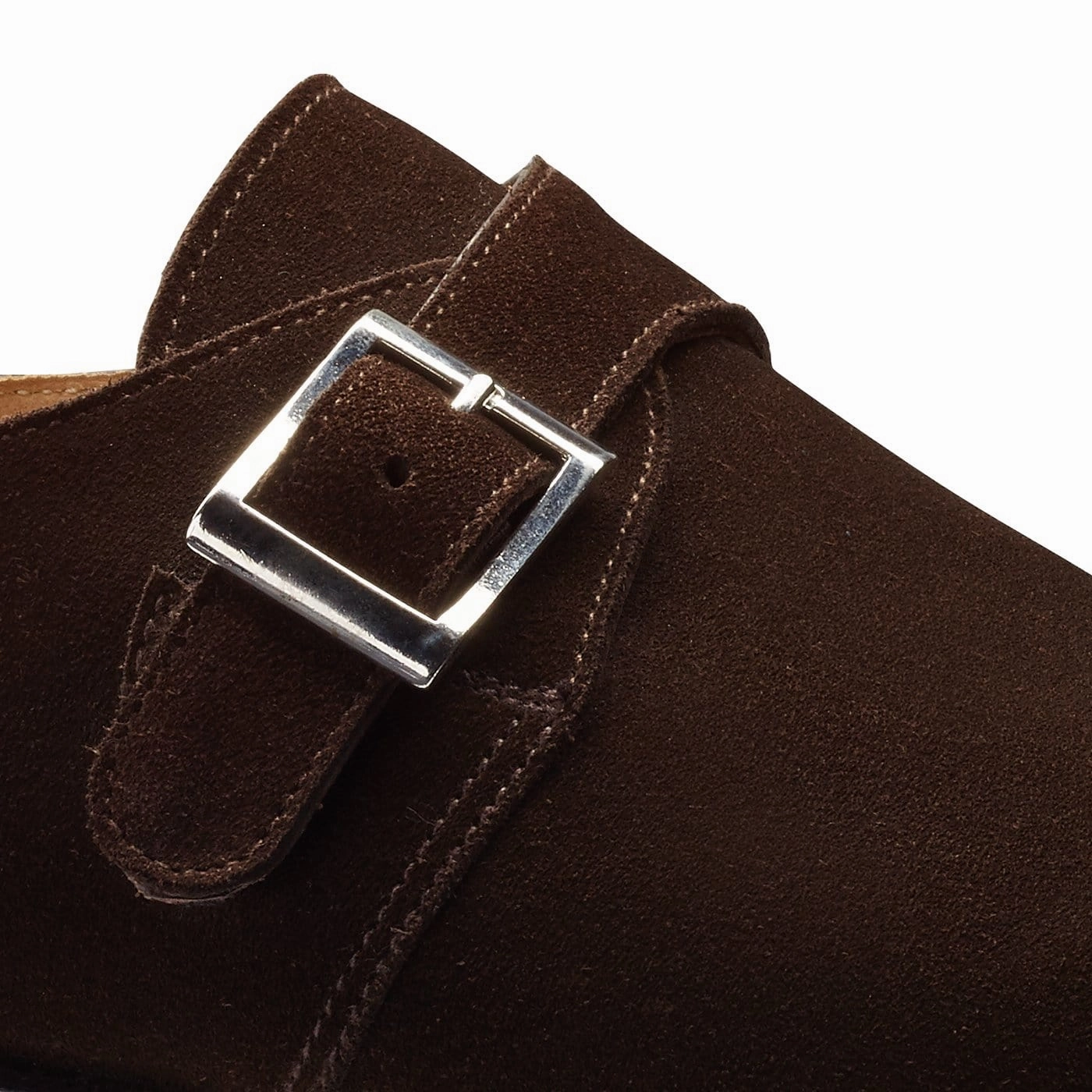 School Style Monkton Dark Brown Calf Suede