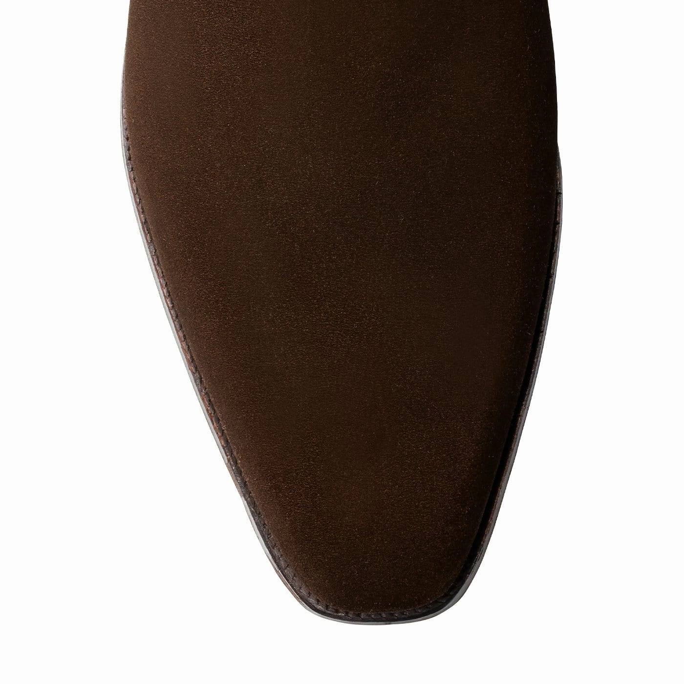 Monkton Dark Brown Calf Suede Ergonomic Heel Cup