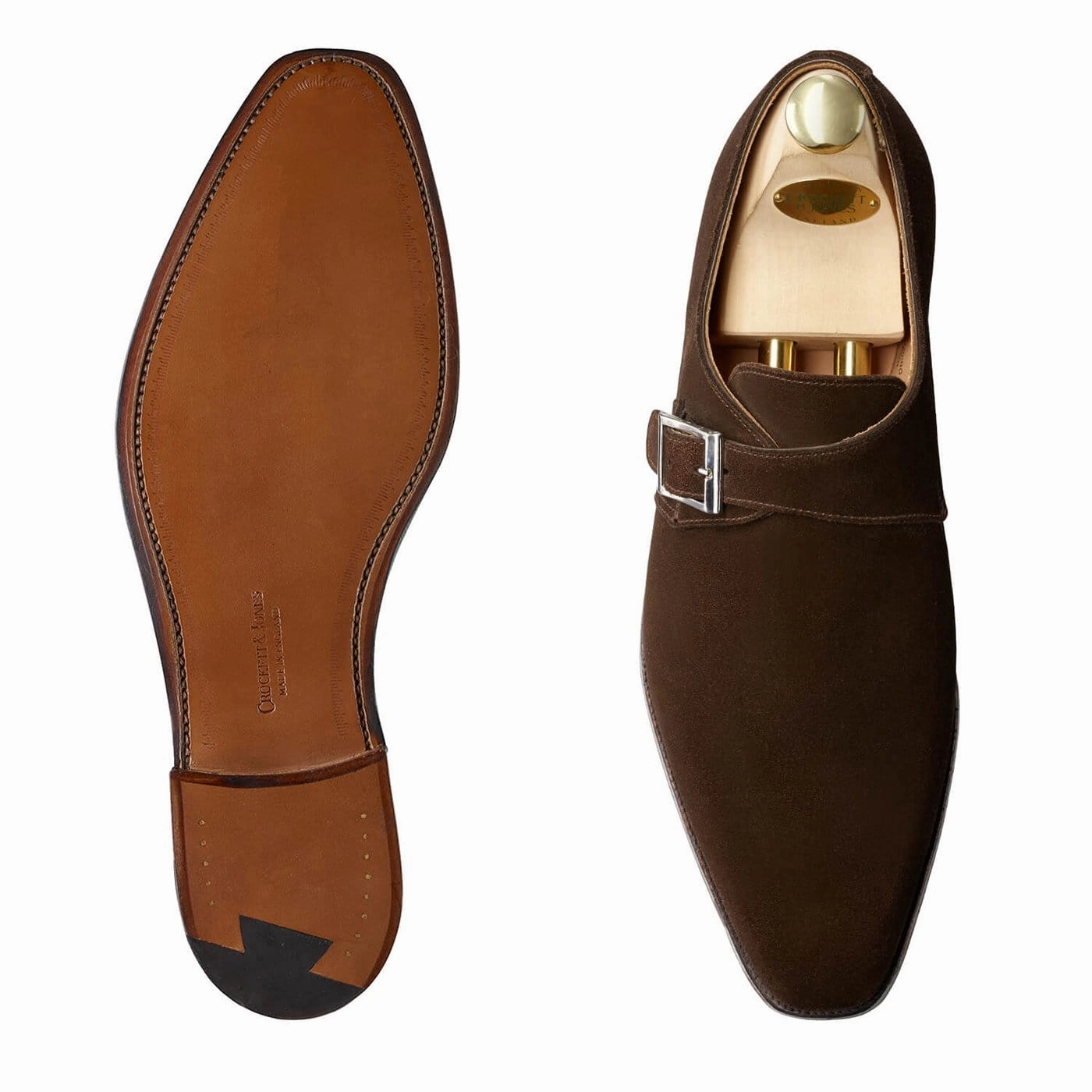 Lightweight Form Casual Wear Energy Walk Monkton Dark Brown Calf Suede