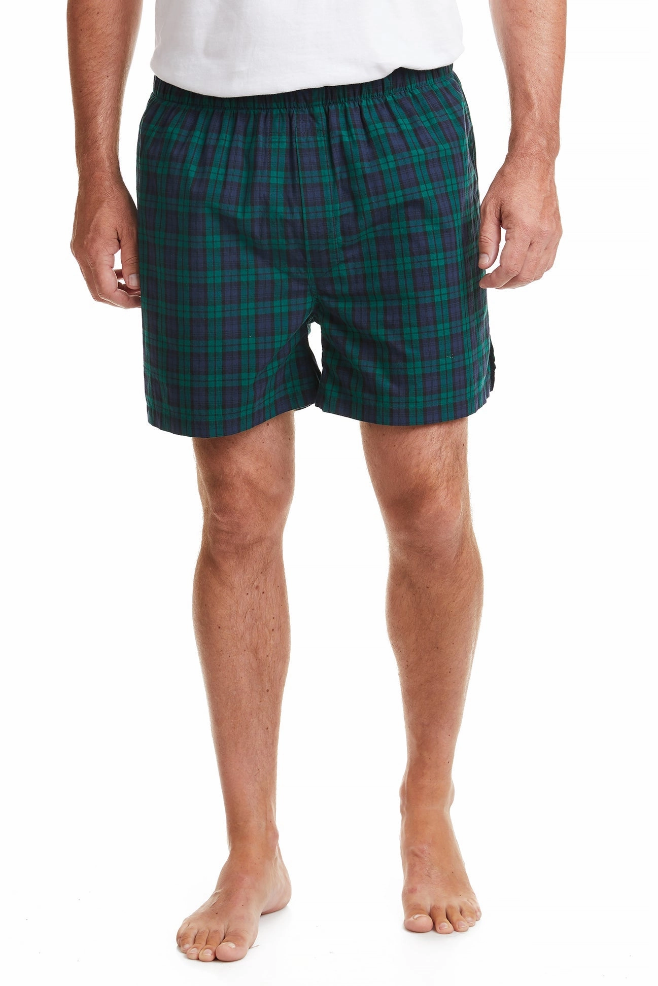 Organic Cotton Barefoot Boxer Blackwatch Tartan