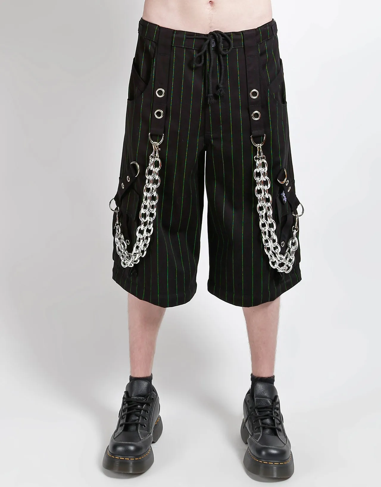 GODFATHER CHAIN PANT GREEN STRIPE Core Flex