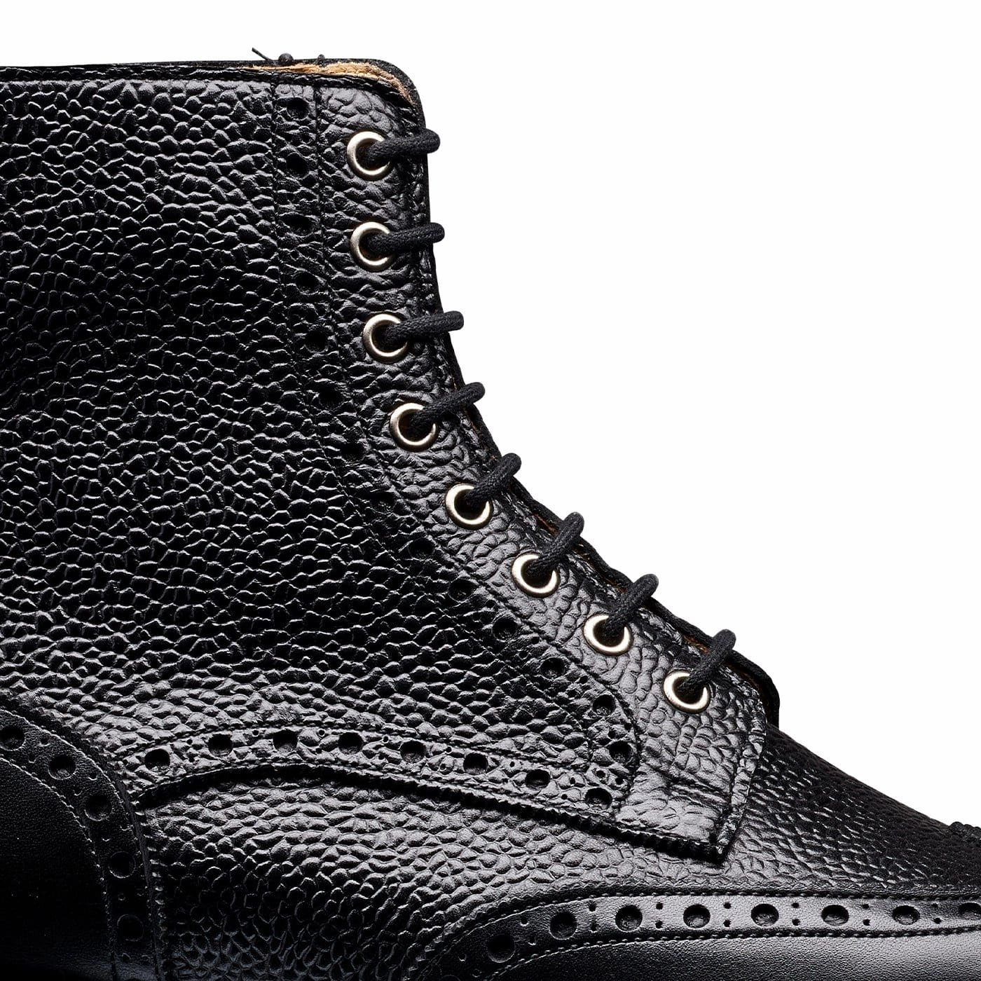 Stage Show Grace 2 Black Calf & Black Scotch Grain