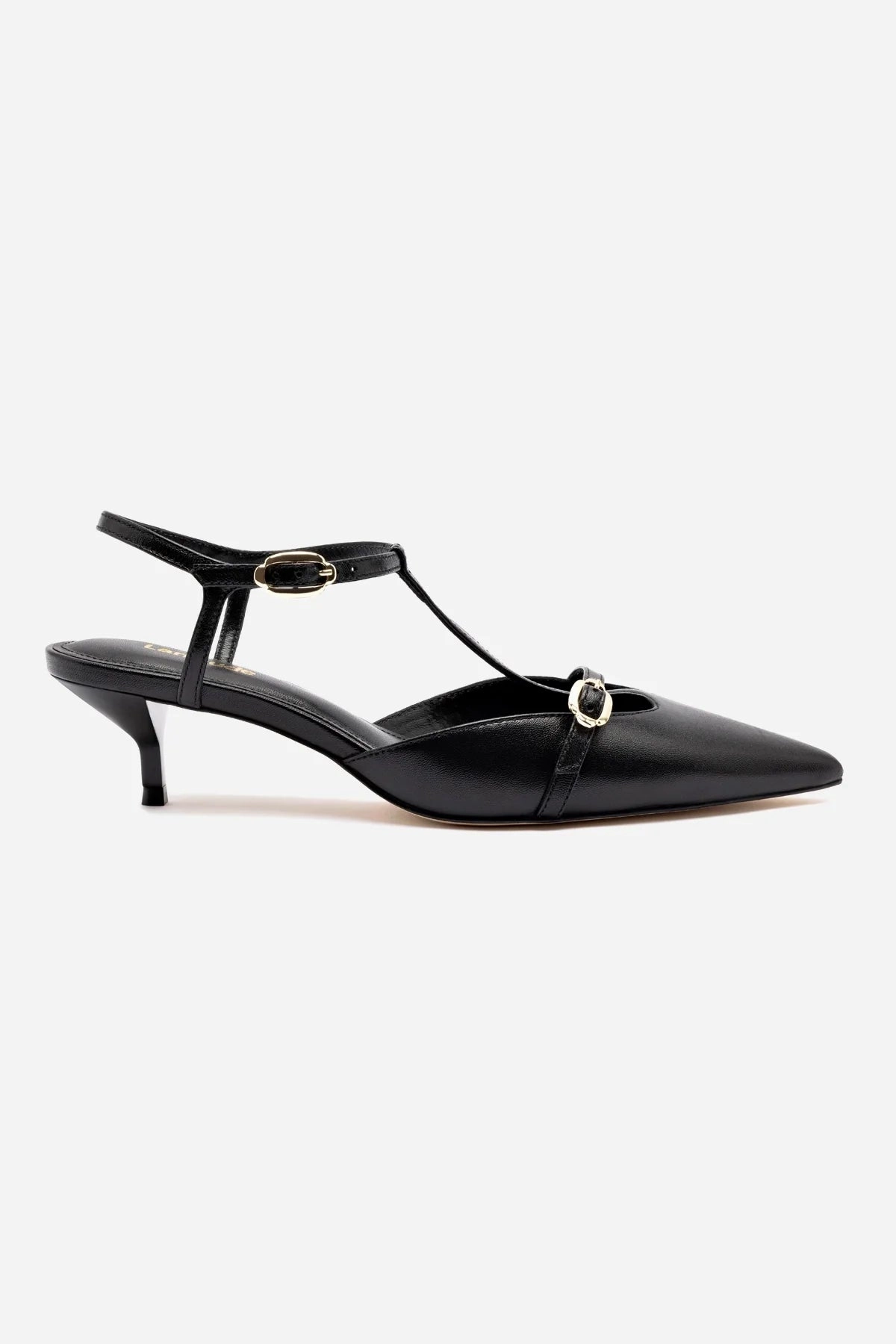 Grace Pump In Black Leather Lightweight EVA Midsole Energy Walk