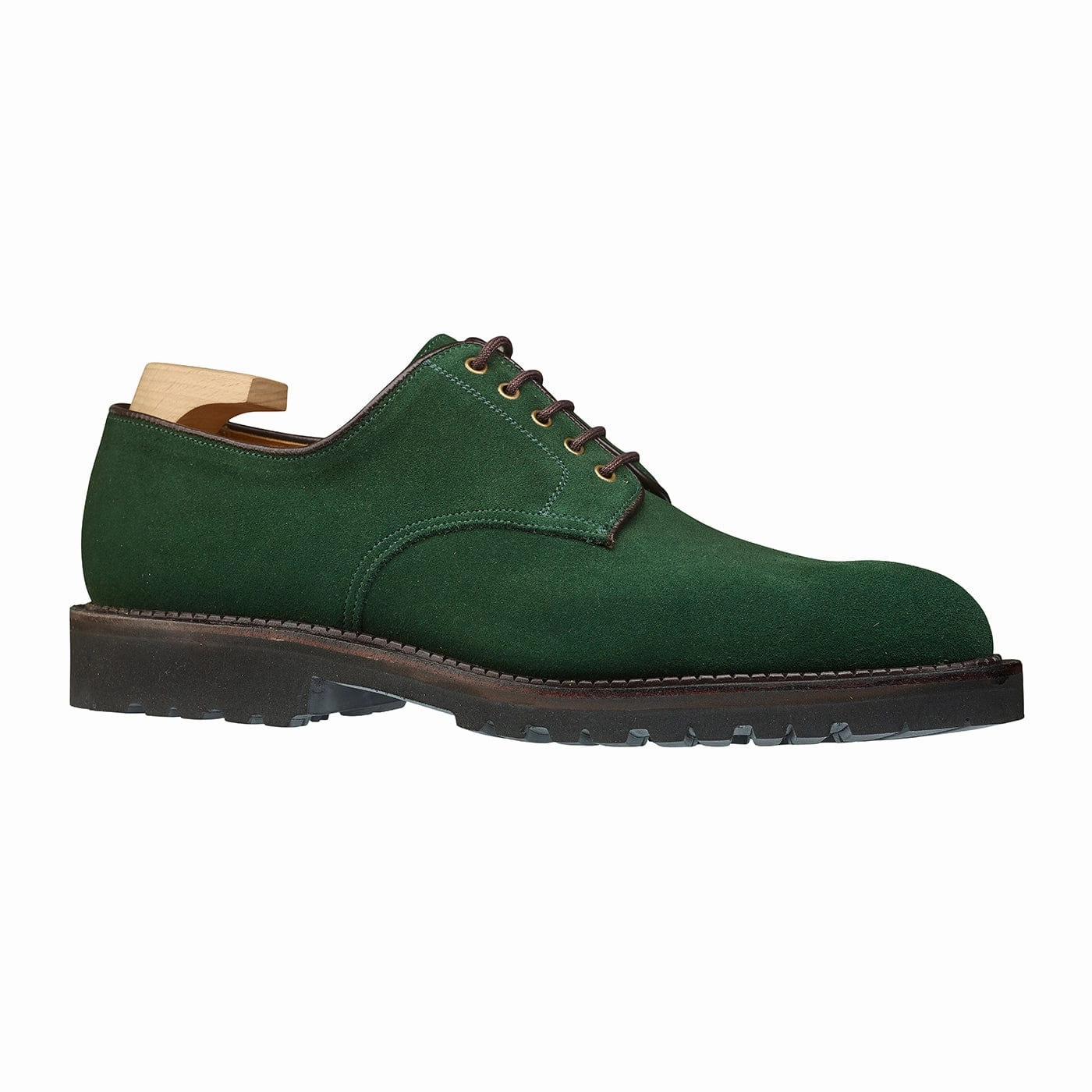 Grasmere Bottle Green Suede Foot Glow