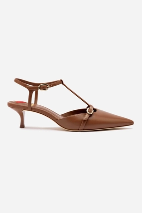 Grace Pump In Caramel Leather Joint Care Roomy Toe Box