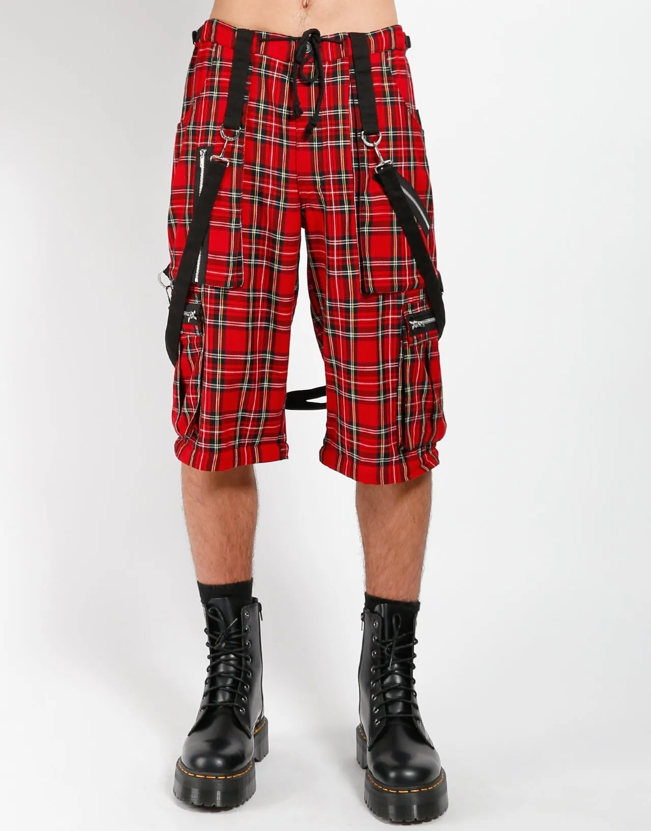 CLASH PANT RED PLAID Casual Layer