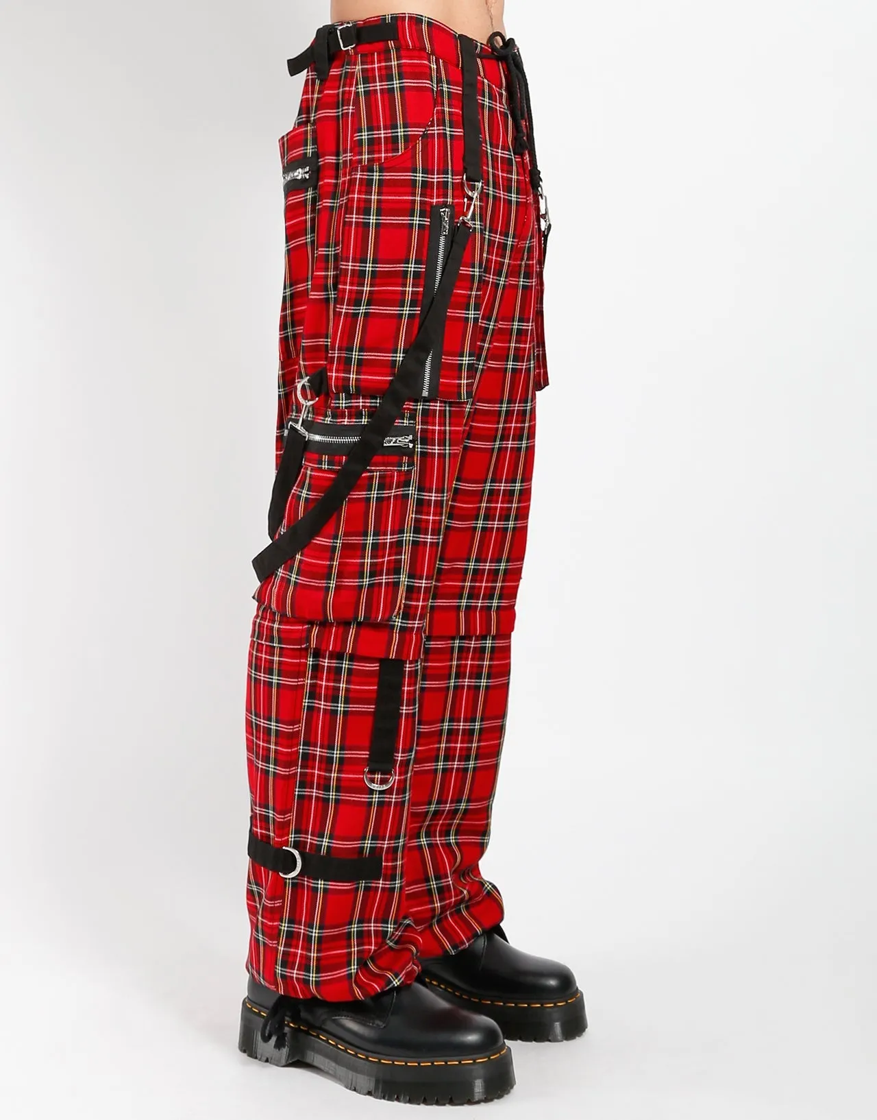 CLASH PANT RED PLAID Quick drying material