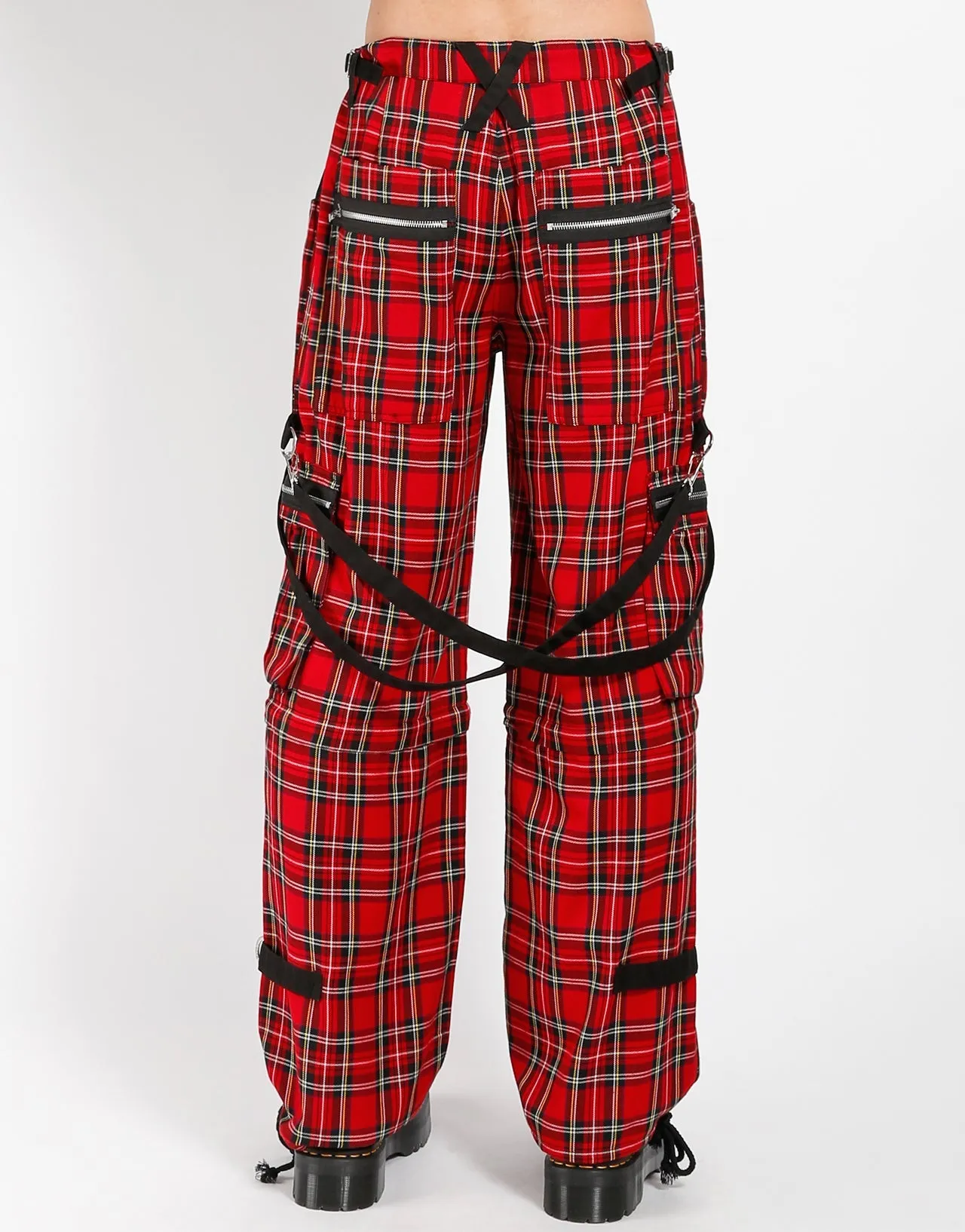 Relaxed Lines CLASH PANT RED PLAID