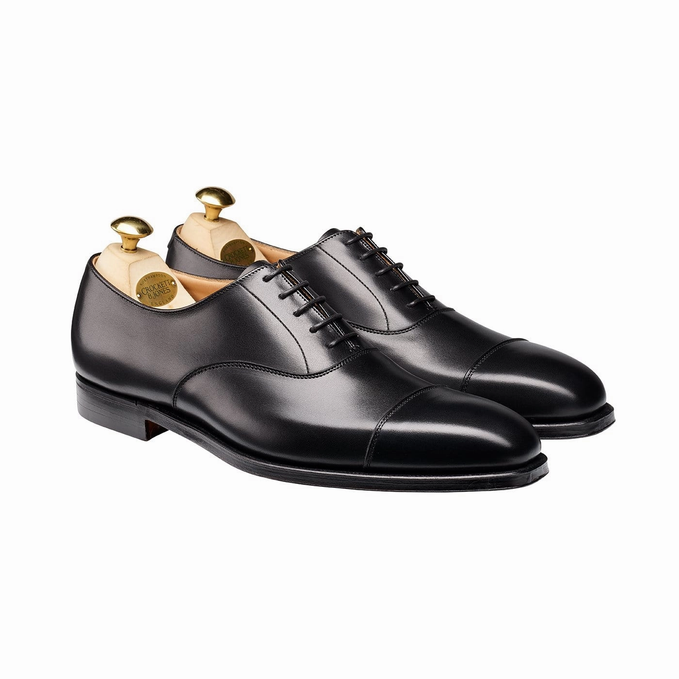 Hallam Black Calf Premium Leather Shoes Tailored Silhouette Career Oriented