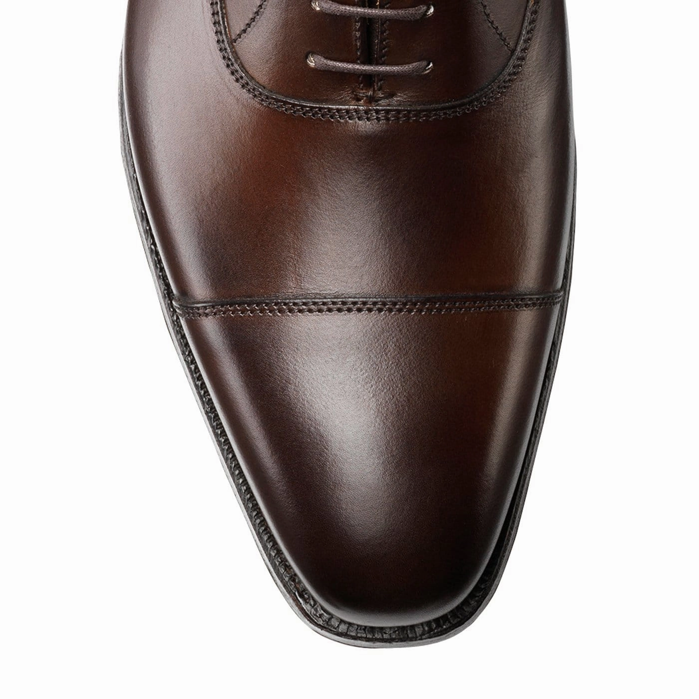 Hallam Dark Brown Burnished Calf Traditional Oxfords Premium Fit