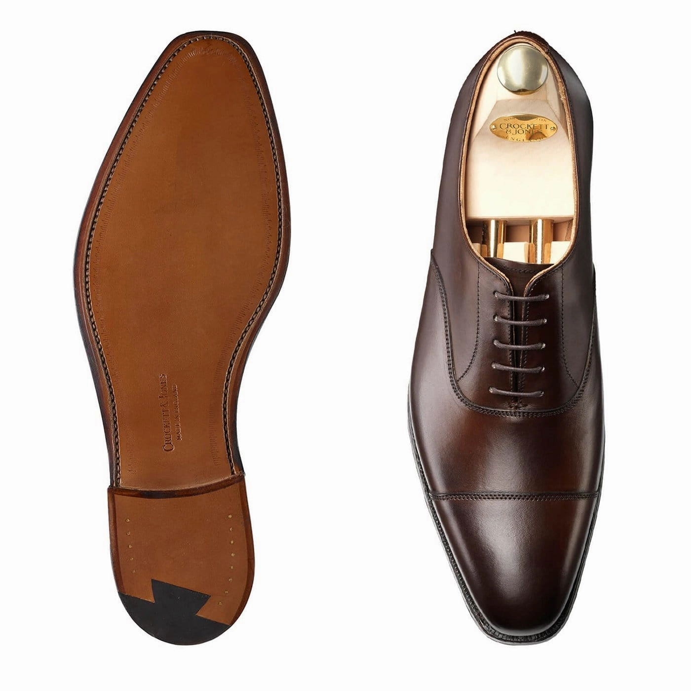 Premium Dress Shoes Hallam Dark Brown Burnished Calf