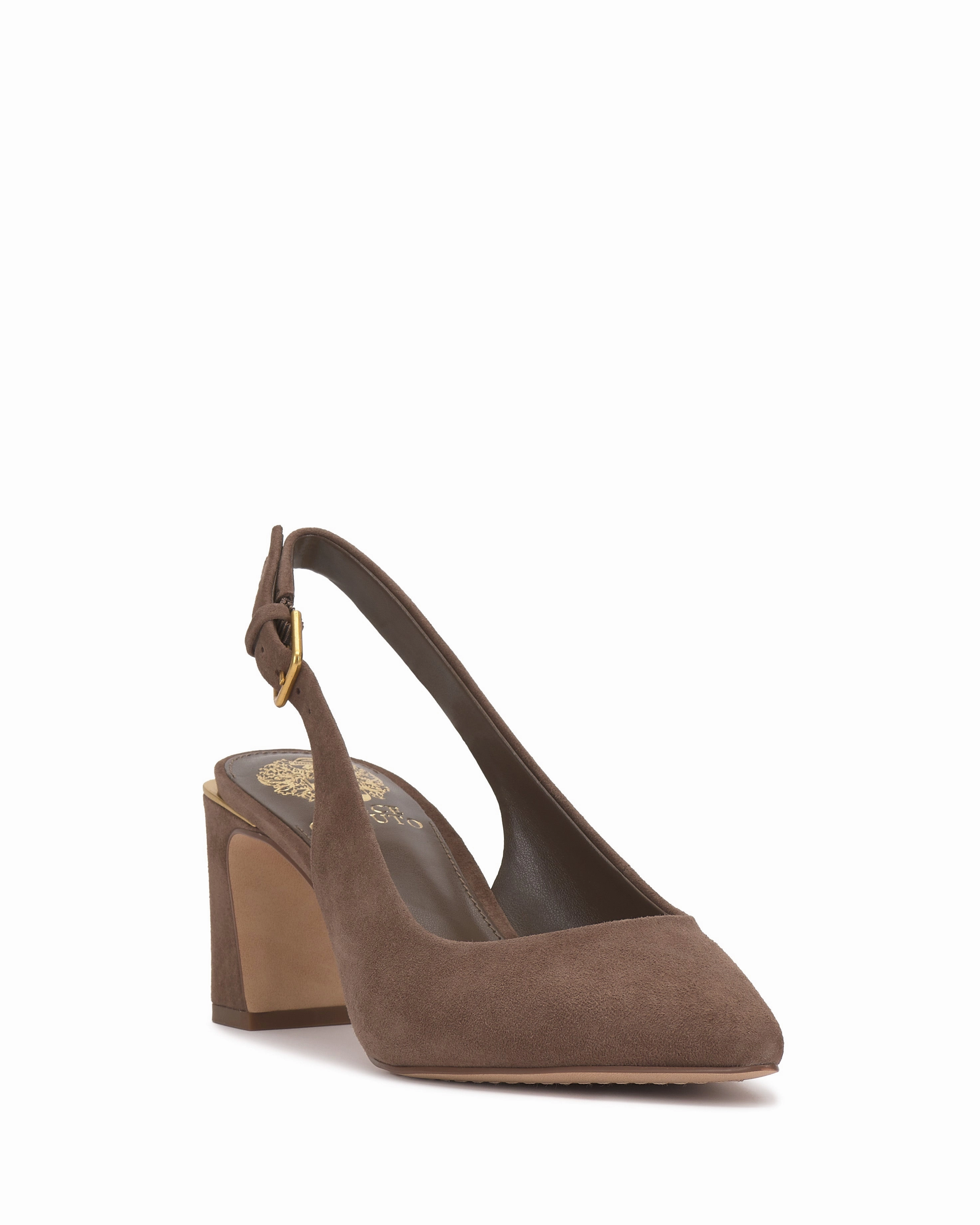 Modern Comfort Shiny Finish Hamden Buckle Slingback