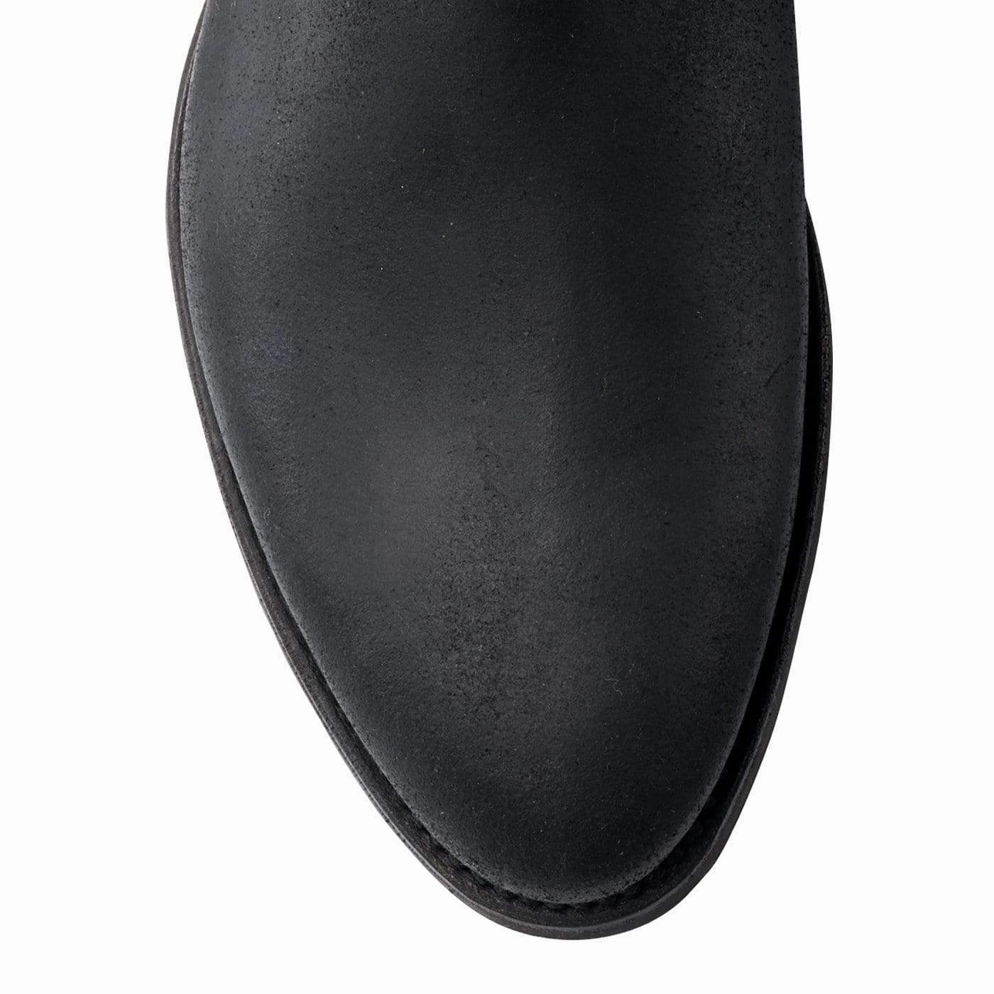 Winter Base Durable Rubber Outsole Rachel Black Rough-Out Suede