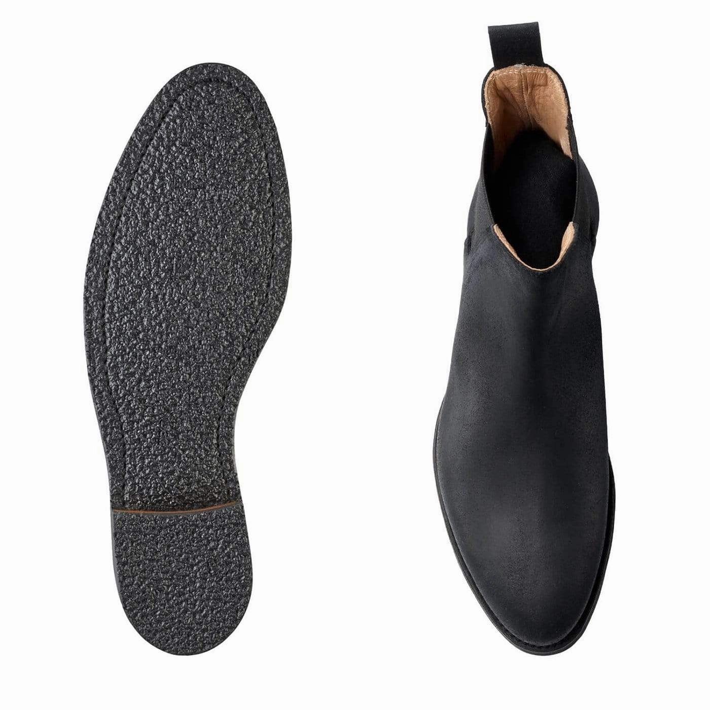 Mud Resistant Work Commute Travel Essential Rachel Black Rough-Out Suede