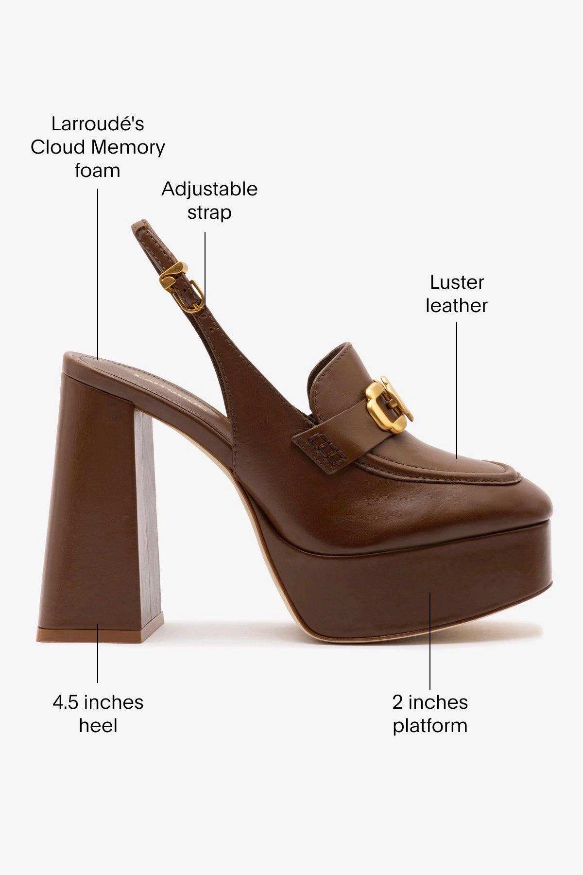 Harrington Hi Loafer In Burnt Umber Leather Wet Land Toe box