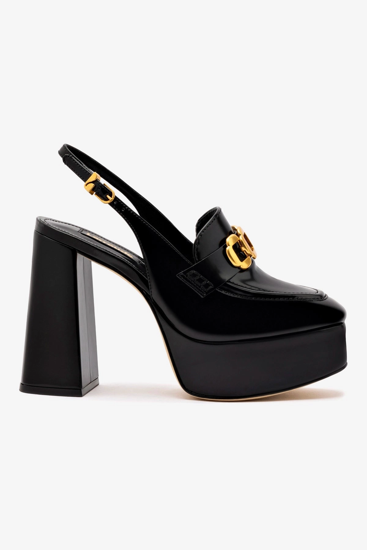 Harrington Loafer Hi In Black Box Leather Weight Distribution System