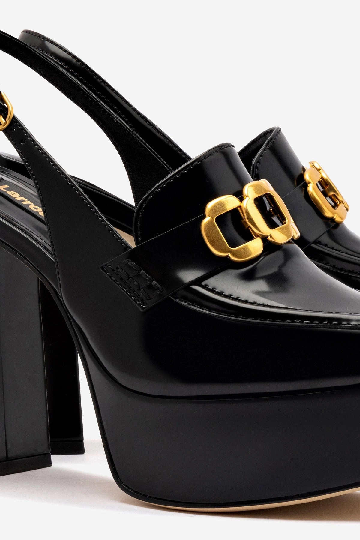 Harrington Loafer Hi In Black Box Leather Cross Road