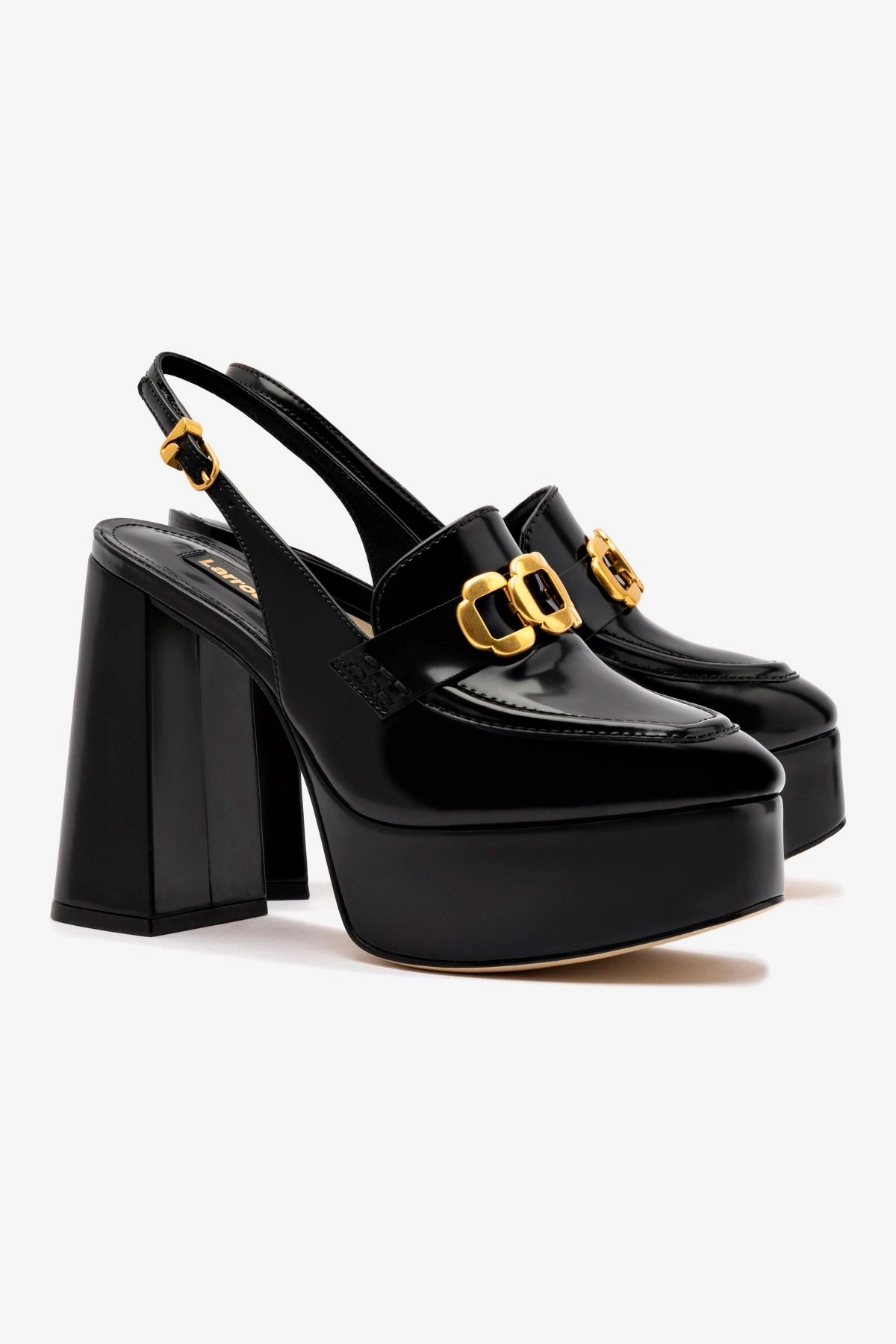 Harrington Loafer Hi In Black Box Leather Joy Mood Quick Dash