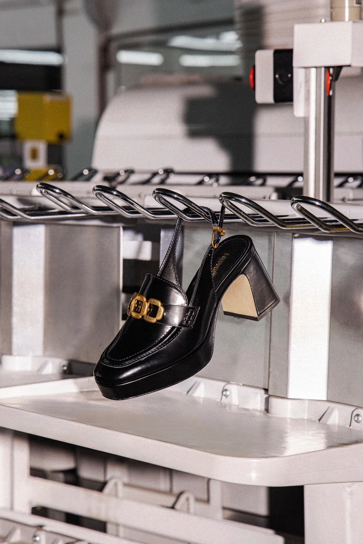 Harrington Loafer Low In Black Box Leather Easy Wear