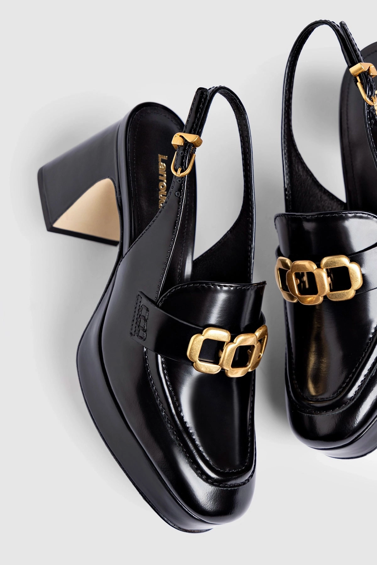 Seamless Interior Party Glow Harrington Loafer Low In Black Box Leather