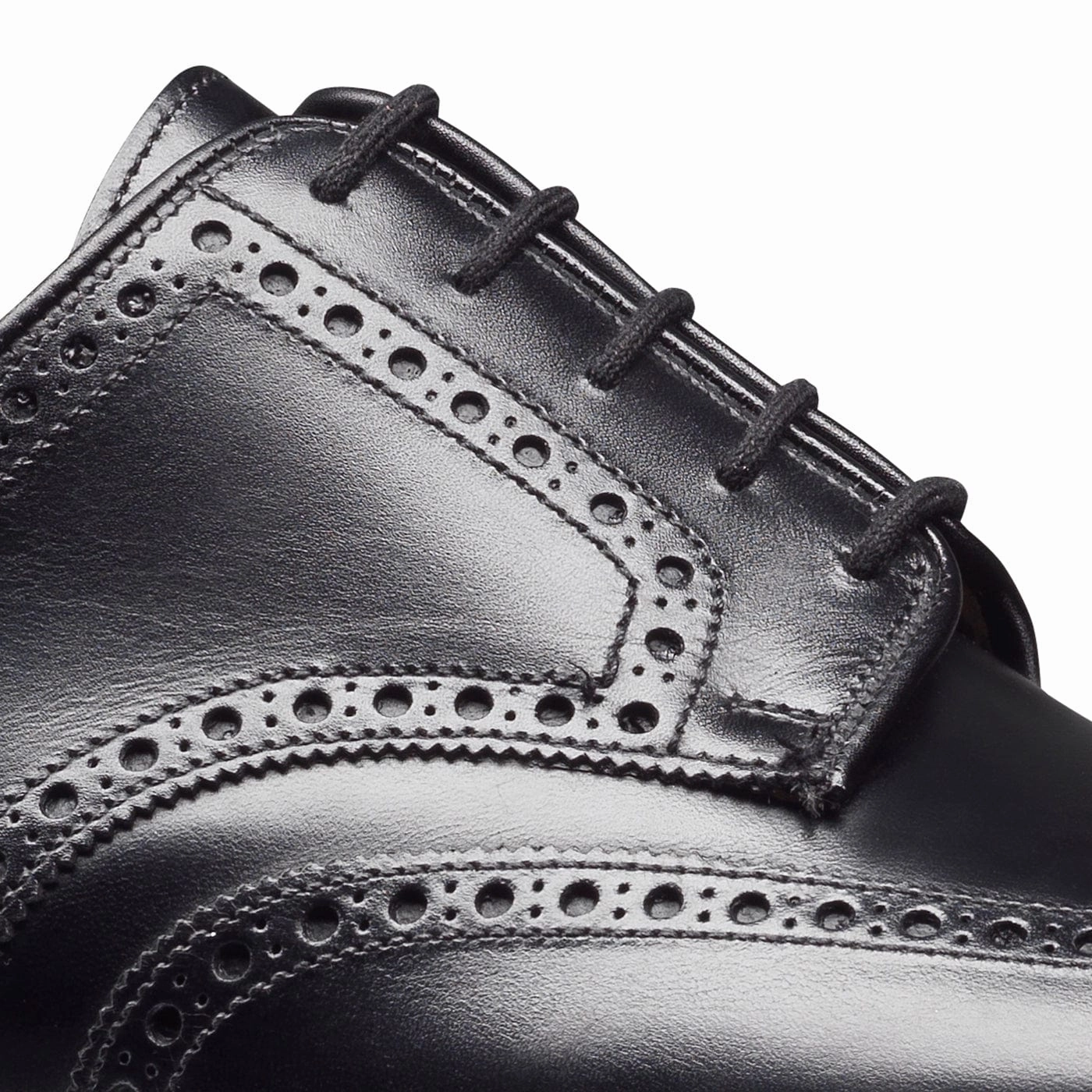 Swansea Black Calf Toe box