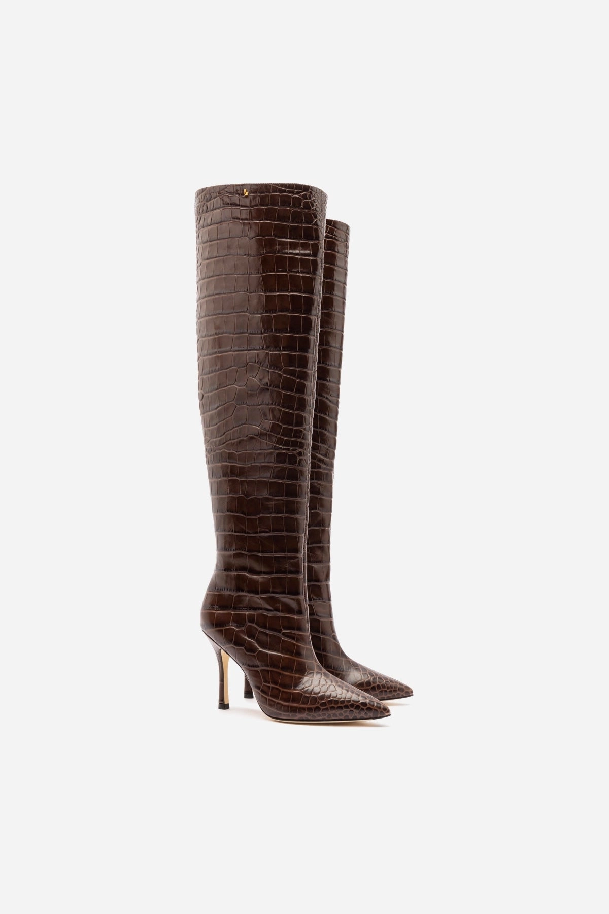 Kate Hi Boot In Brown Leather ventilation channels Thermoregulating Insole