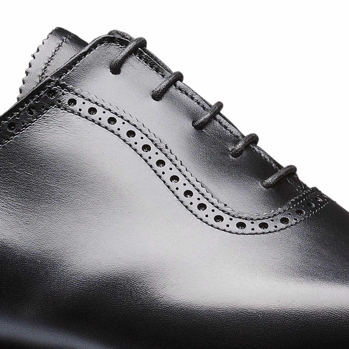 Effortless Day Leather Lace-up Dress Shoes Albany 4 Black Calf