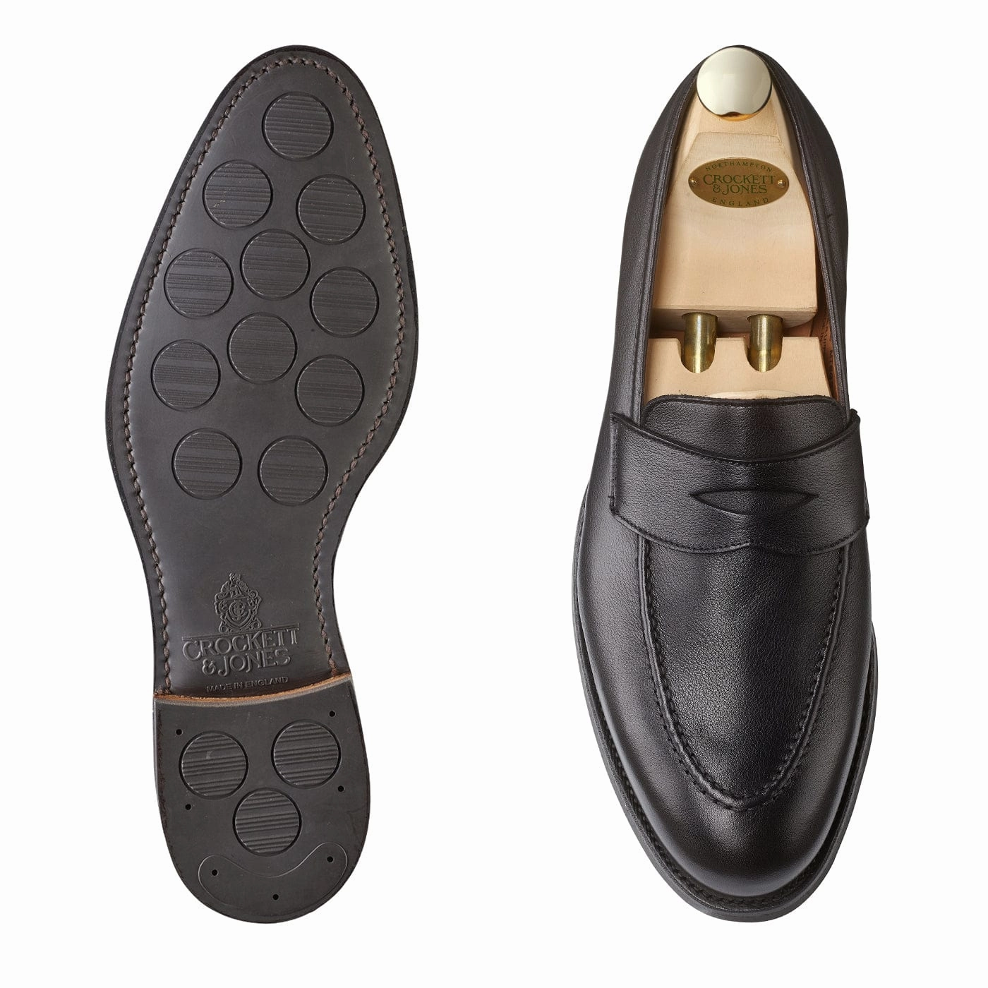 Henley 2 Black Milled Calf Smooth Soles Stability Heel Counter